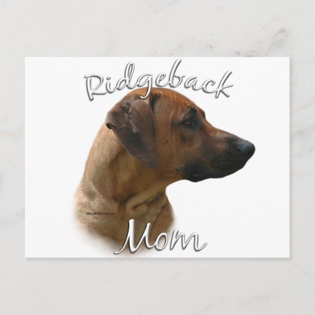 Rhodesian Ridgeback Mum 2 Postcard (Front)