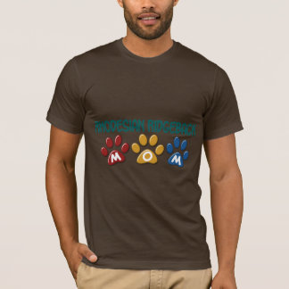 RHODESIAN RIDGEBACK Mum Paw Print 1 T-Shirt