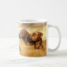 Rhodesian Ridgeback on savannah One of a Kind Mug