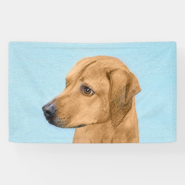 Rhodesian Ridgeback Painting - Original Dog Art Banner (Horizontal)
