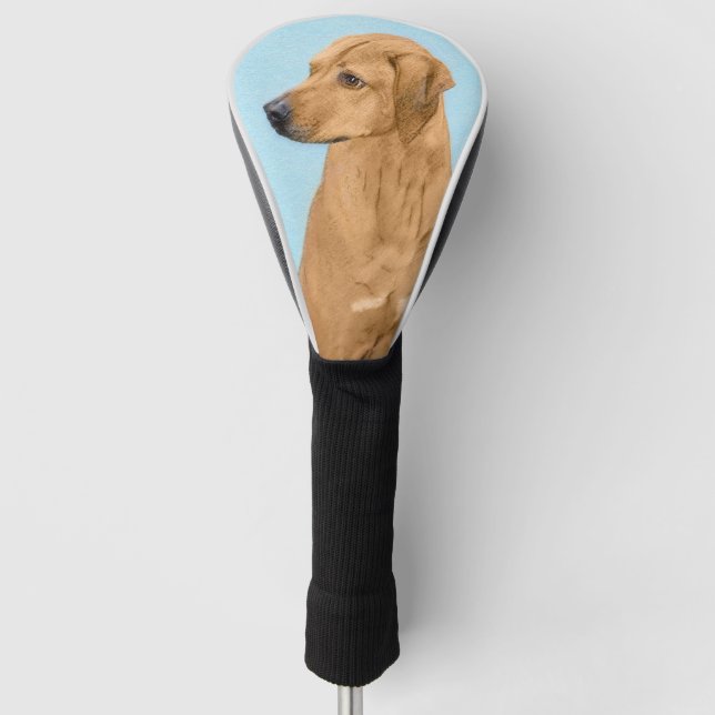 Rhodesian Ridgeback Painting - Original Dog Art Golf Head Cover (Front)