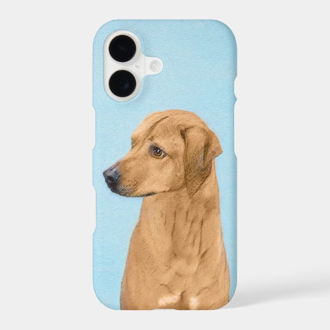 Rhodesian Ridgeback Painting - Original Dog Art iPhone Case (Back)