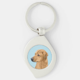 Rhodesian Ridgeback Painting - Original Dog Art Key Ring
