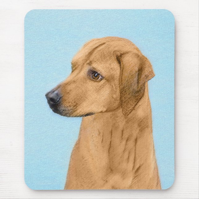 Rhodesian Ridgeback Painting - Original Dog Art Mouse Mat (Front)