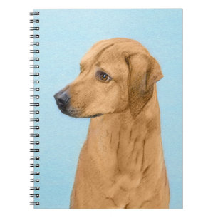 Rhodesian Ridgeback Painting - Original Dog Art Notebook