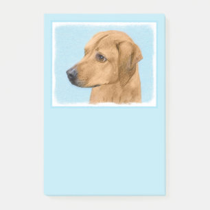 Rhodesian Ridgeback Painting - Original Dog Art Post-it Notes