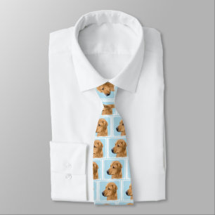 Rhodesian Ridgeback Painting - Original Dog Art Tie