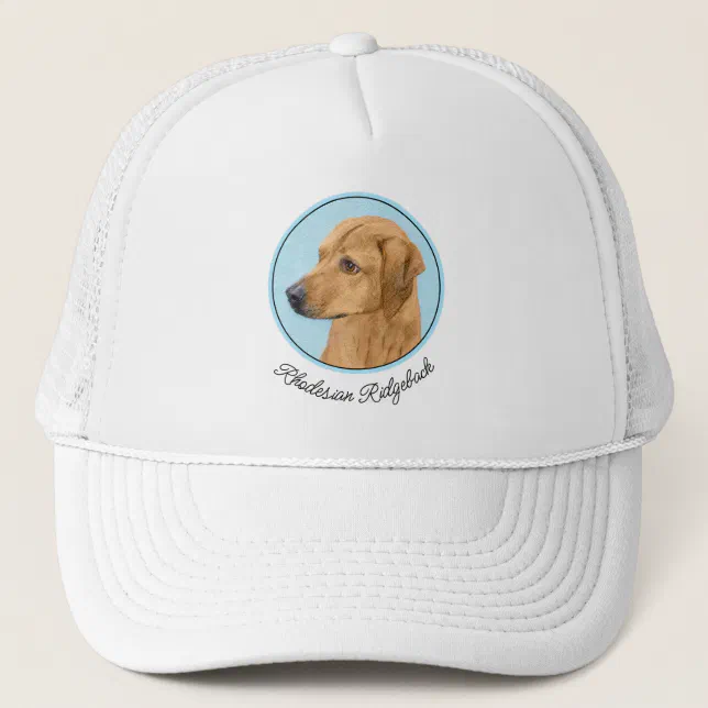 Rhodesian Ridgeback Painting - Original Dog Art Trucker Hat | Zazzle