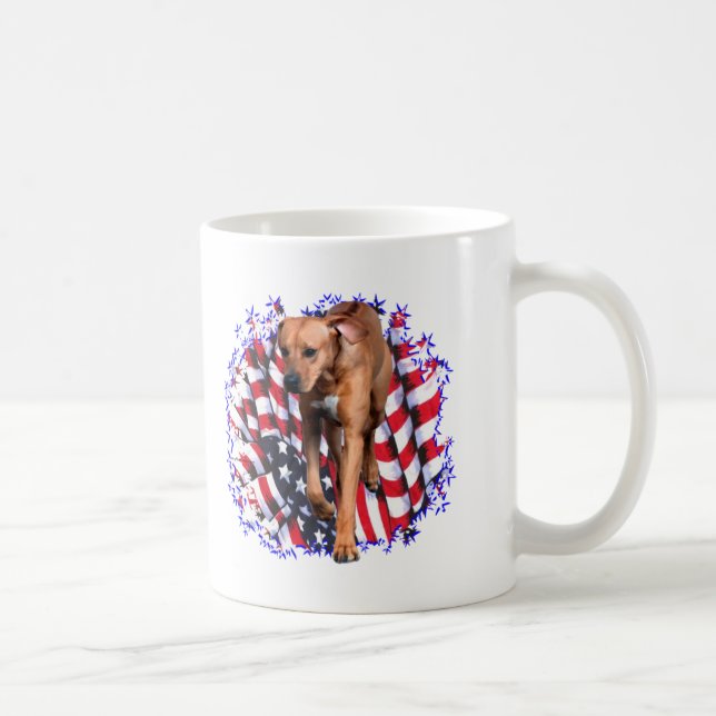 Rhodesian Ridgeback Patriot Coffee Mug (Right)