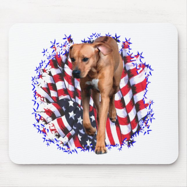 Rhodesian Ridgeback Patriot Mouse Mat (Front)