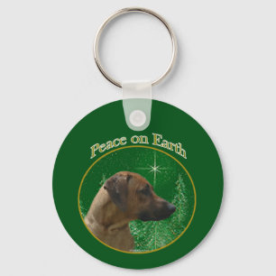 Rhodesian Ridgeback Peace Key Ring