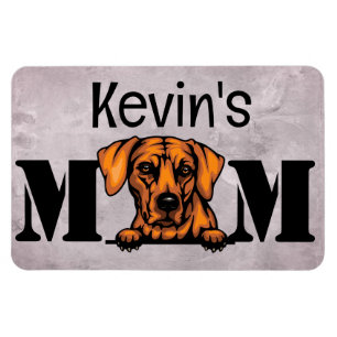 Rhodesian Ridgeback Peeking Personalised Mum Magnet
