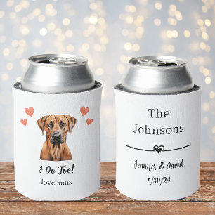 Rhodesian Ridgeback Pet Wedding Can Cooler