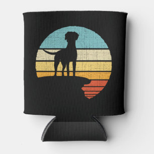  Rhodesian Ridgeback Retro Vintage 60s 70s Dog Can Cooler