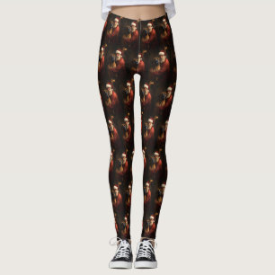 Rhodesian Ridgeback Santa Claus Festive Christmas Leggings