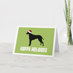 Rhodesian Ridgeback Santa Hat Holiday Card
