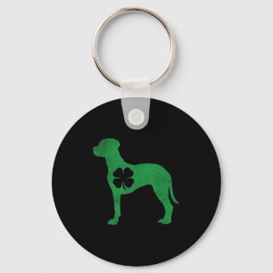 Rhodesian Ridgeback -shamrock St. Patricks Day Sai Key Ring