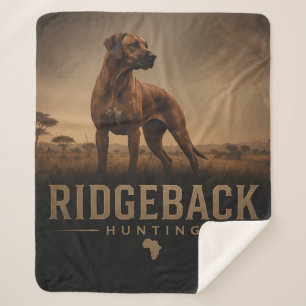 Rhodesian Ridgeback Sherpa Blanket