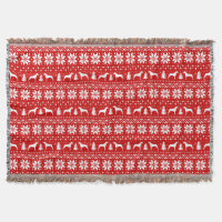Rhodesian Ridgeback Silhouettes Christmas Pattern