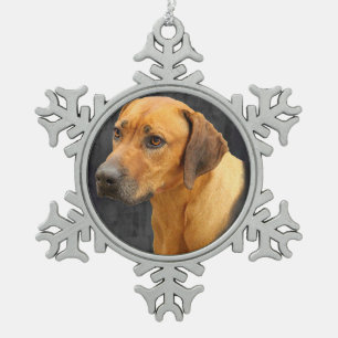 Rhodesian Ridgeback Snowflake Pewter Christmas Ornament