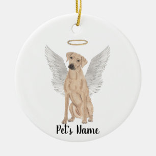Rhodesian Ridgeback Sympathy Memorial  Ceramic Tree Decoration