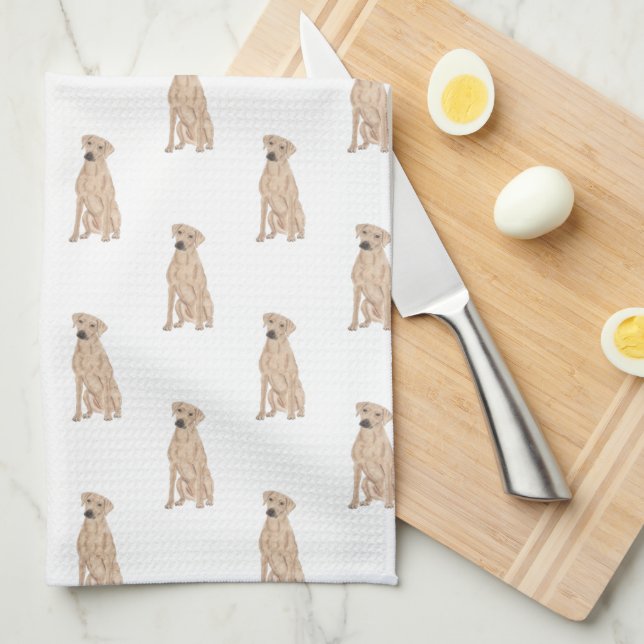 Rhodesian Ridgeback Tea Towel (Quarter Fold)