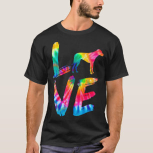 Rhodesian Ridgeback Tie Dye Love Dog Mum Dad T-Shirt