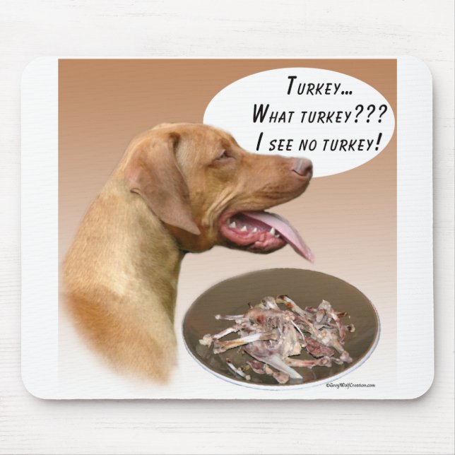 Rhodesian Ridgeback Turkey Mouse Mat (Front)