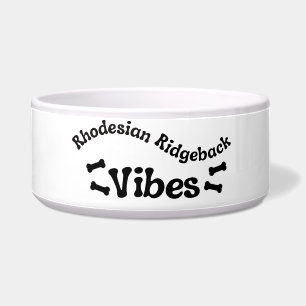 Rhodesian Ridgeback Vibes Ceramic Dog Bowl