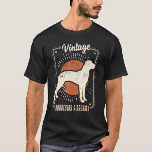 Rhodesian Ridgeback Vintage Retro Classic Dog Love T-Shirt