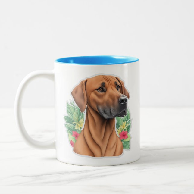 Rhodesian Ridgebacks Are My Cup of Tea Coffee Mug (Left)