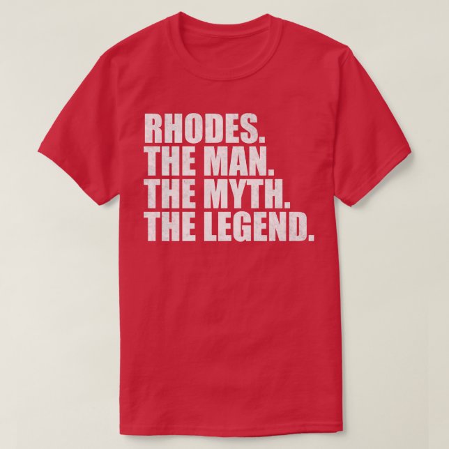 RhodesRhodes Family name Rhodes last Name Rhodes S T-Shirt (Design Front)