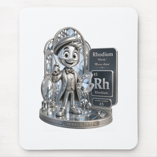 Rhodium character from the ATOMIVRA™ Mouse Mat (Front)