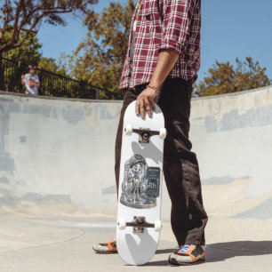 Rhodium character from the ATOMIVRA™ Skateboard