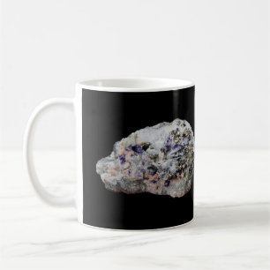Rhodochrosite Pyrite Fluorite Tourmaline Crystal   Coffee Mug