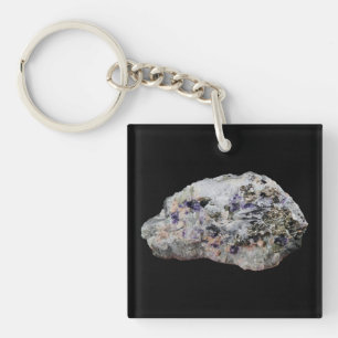 Rhodochrosite Pyrite Fluorite Tourmaline Key Ring