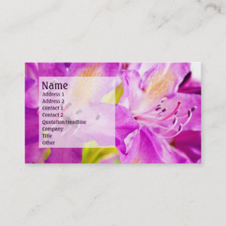 Rhododendron 2 business card
