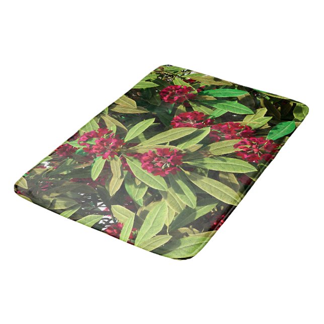 Rhododendron Bloom Bath Mat (Angled)