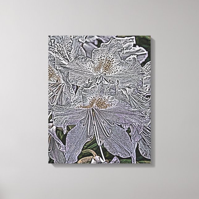 RHODODENDRON FLOWERS CANVAS PRINT (Front)
