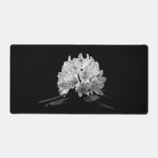 Rhododendron In Black And White Photo Desk Mat