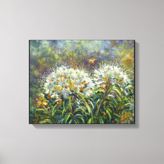 “Rhododendrons and Bee” Canvas Print