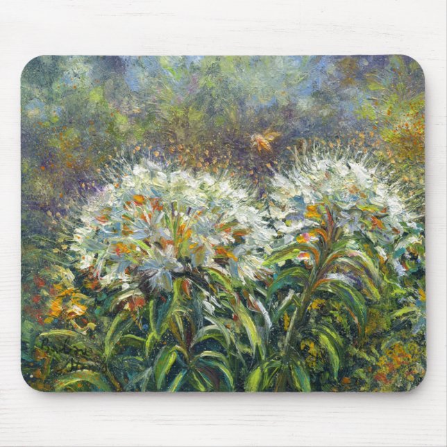 “Rhododendrons and Bee” Mouse Mat (Front)