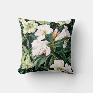 Rhododendrons, fine art Throw Pillow