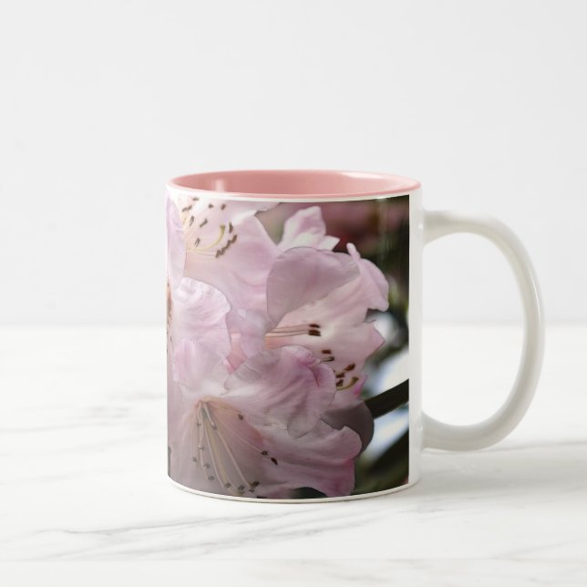 Rhododendrons Pink Azaleas Floral Mug (Right)