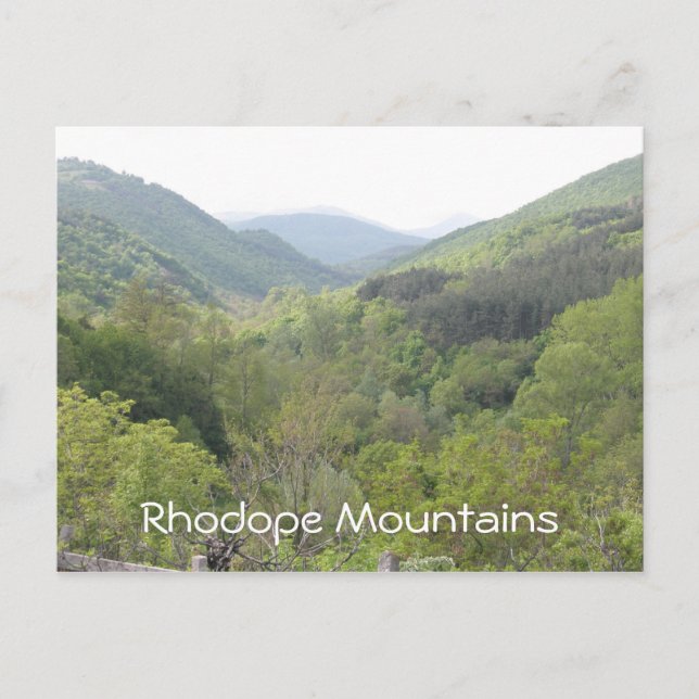 Rhodope Mountains Postcard (Front)