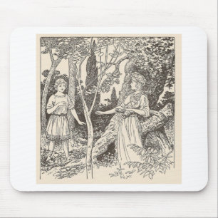 Rhoecus and the Gentle Nymph Mouse Mat