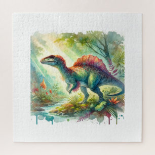 Rhoetosaurus 010824AREF145 - Watercolor Jigsaw Puzzle