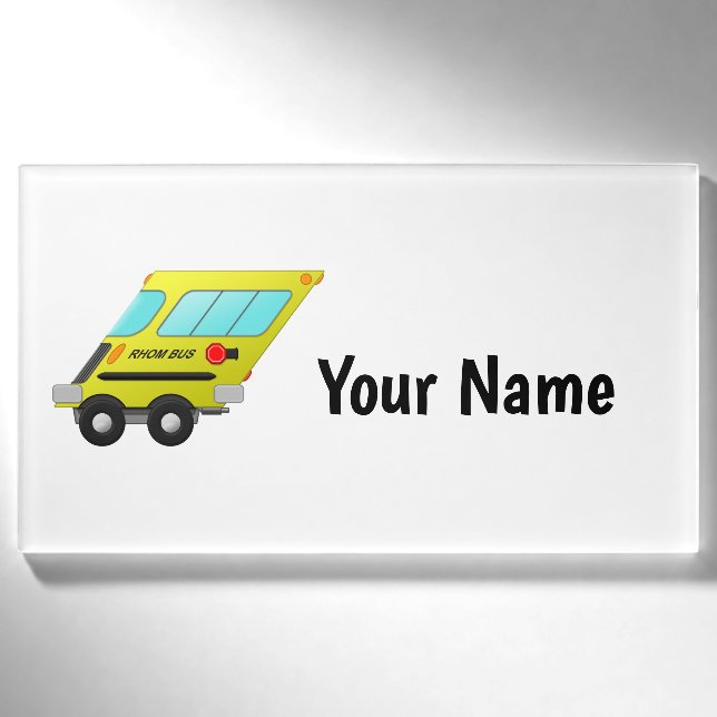 Rhom-bus -  name tag (Front)