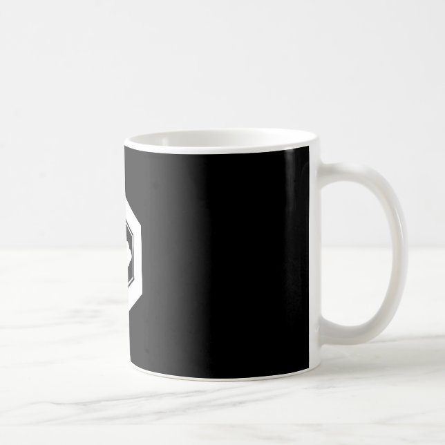 Rhombic flower in tortoiseshell coffee mug (Right)