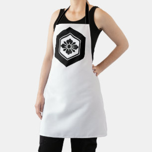 Rhombic flower with Swords in tortoiseshell Apron
